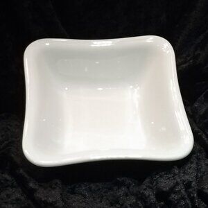 Vintage Bavarian Porcelain Wavy Square Bowl